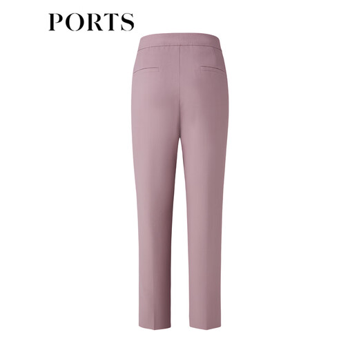 PORTS Baozi shopping mall's new spring women's trousers with small feet and trousers LD8P105PWW029 Dawn Lilac-1 S (4)