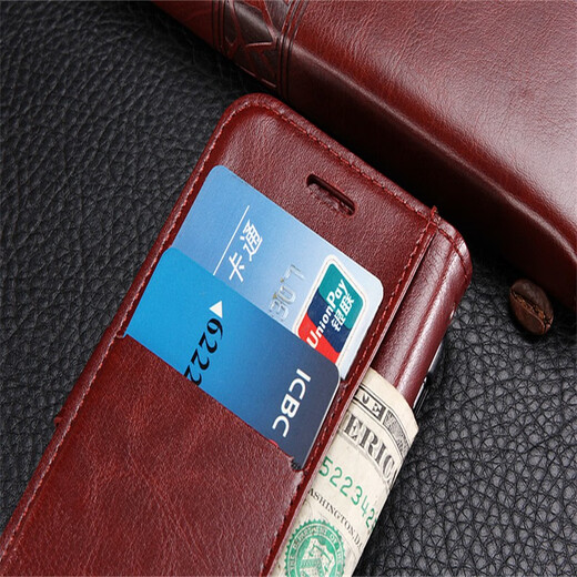 Case de protection de Peno Apple x Iphonex Max Téléphone Flip-Fall Cuir Case xr Ensemble entièrement le boîtier Soft Soft Brown Apple X / XS