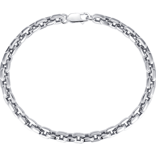 Aido Diamond Platinum Bracelet Men's pt950 Platinum Cross Card Ground Chain Attractive and Versatile Hand Accessories for Women Length Selection Suggestions Thickness 4-6mm = Clean Hand Circumference + 1.5cm