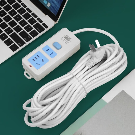 Pure copper socket board plug-in strip with wire strip plug-in long-meter drag strip wiring board household multi-hole plug-in board long-line plug-in board single row 2-position socket 7-hole main switch standard 0 meter socket