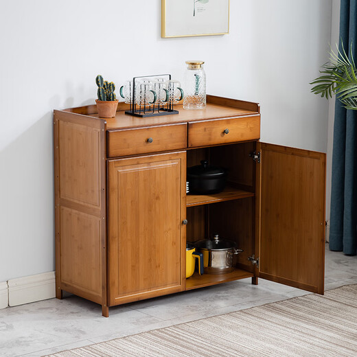 Чжуланшань простой буфет кухонный шкаф многофункциональный чайный шкаф из цельного дерева шкаф для хранения чая винный шкаф бытовой микроволновый шкаф оригинальный цвет расширенный 3 слоя 89 ящиков с двойной дверью