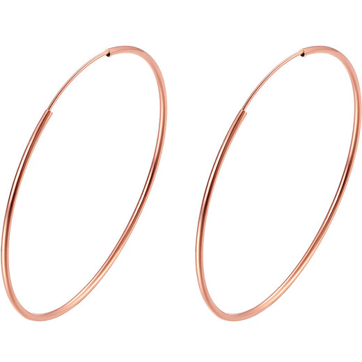 Saturday Fortune 18K gold earrings for women, gold hoop earrings KI096010, small size, birthday gift