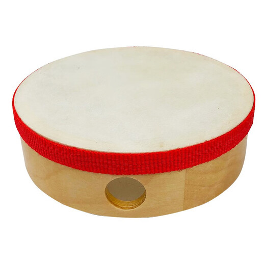 Orff奥尔夫乐器 羊皮手鼓 原木色羊皮鼓儿童 手鼓幼儿玩具手拍鼓 8寸