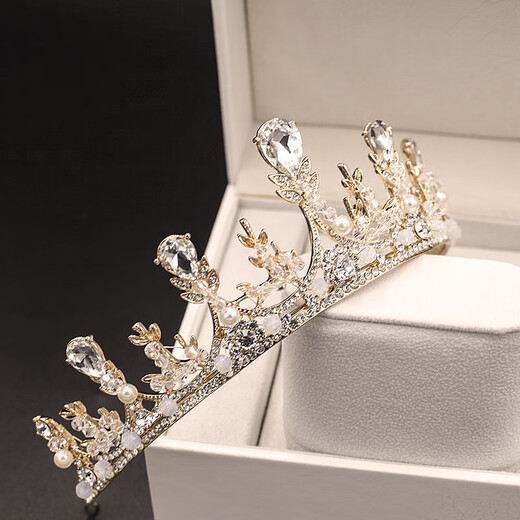 Children's crown tiara princess little girl crown performance hair accessories birthday catwalk headband banquet children and students gift box