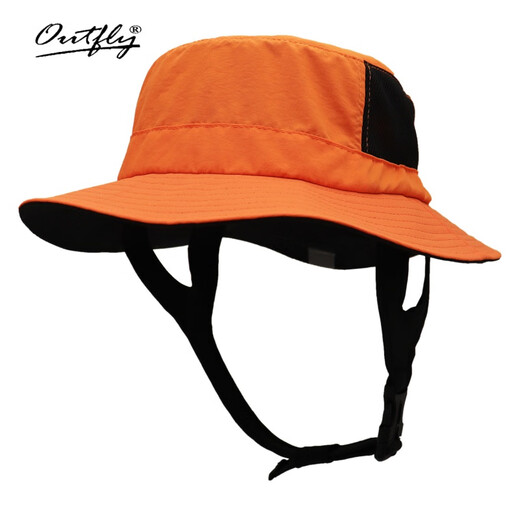 Outfly Summer Wide-brim Sun Hat Cycling Hiking Fishing Hat Men's and Women's UPF50+ Surf Sun Protection Fisherman Hat Black Adjustable