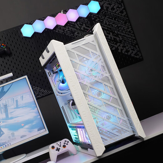 ASUS Sun God White Snow ROG Family Bucket 6 Periods Interest-free 14th Generation i9 14900KF/RTX5090D Fubuki Gaming Desktop Host Assembly Computer DIY Complete Machine Configuration 2 Ultra7 265KF+RTX5070