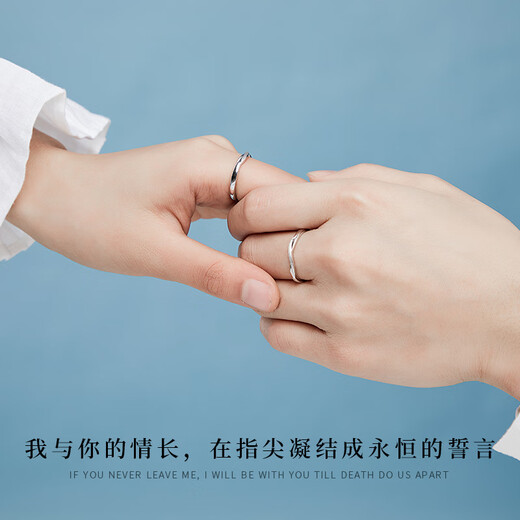 MZMZ Staying Together Couple Platinum Ring Pair Pt950 Platinum Pair of Rings for Girlfriend on Birthday and Anniversary to Stay Together Like a Pair of Rings PT950 Platinum Material