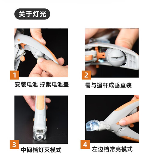 Miaohuwangye Dog Nail Clippers Pet Nail Clippers Cat Nail Clippers Small, Medium and Large Dog Teddy Grooming Tools LED Nail Clipper