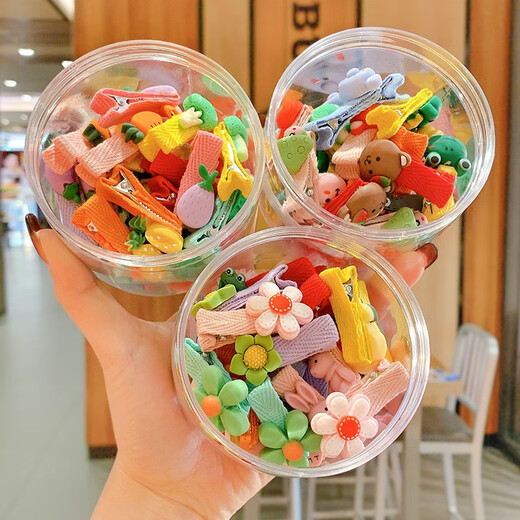 Yililuo children's hair clips, baby girl's hair accessories, bangs clip set, Korean princess baby clips, girls' broken hair bb small hair clips, 26 boxes