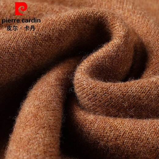 Pierre Cardin wool sweater men's 100% pure wool thickened warm turtleneck sweater winter knitted sweater inner layer sweater base layer
