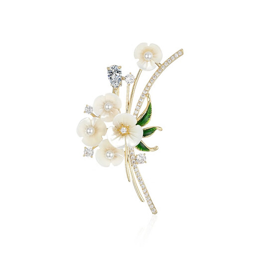 Цветущая брошь Qlady, элитный женский брендовый корсаж, булавка с защитой от воздействия, аксессуары для костюма, подарок на день рождения и Новый год