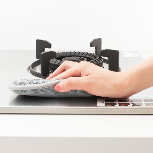 Fuaijia rags, sponges, steel balls, double-effect scouring brush, oleophobic cleaning cloth, pot scrubbing cloth, 2 pieces, 4 pieces