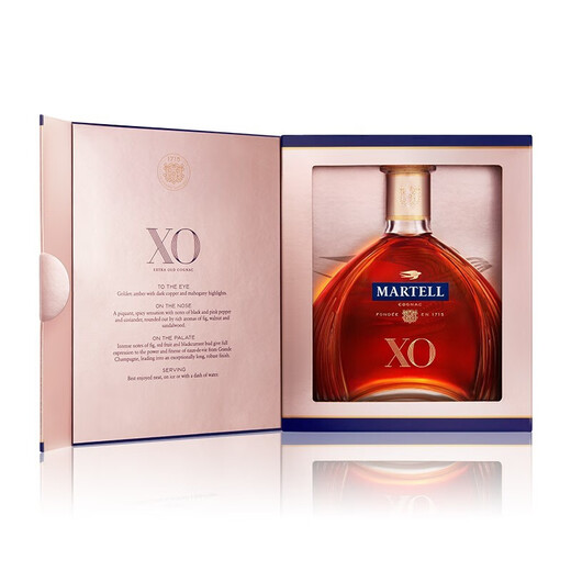 马爹利 （Martell） XO 干邑白兰地 洋酒  法国进口 送礼佳选 XO 700mL 1瓶 +礼袋冰酒石