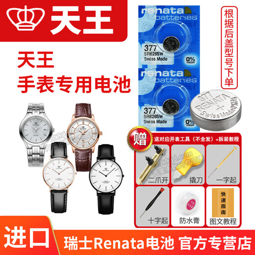 瑞纳达（RENATA） 天王原装手表电池山河商务系列GS LS型号开头系列原厂男女石英纽扣电子可更换 2粒 女表LS3886S D-A