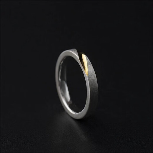Banidier (Yin Nian) ring men's trendy Korean version men's single student index finger ring female couple's tail ring gift for boyfriend, one men's model (the opening can be adjusted in size)