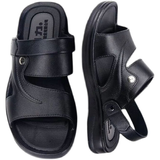 
Huili sandals for men's spring and summer outdoor new style for men's sandals for driving casual non-slip, dual-purpose slippers 3888 brown 42 recommended to take a larger size