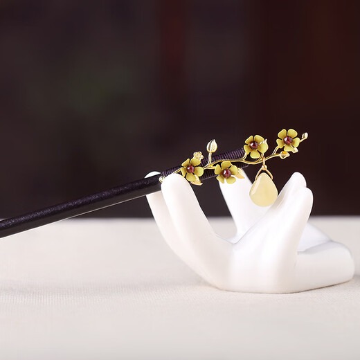 Yanyu Jiangnan original design ancient style women's Hanfu Hanfu high-end hairpin simple modern step daily hairpin hairpin length 18 cm