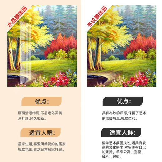 莫小邪  沙发背景墙装饰画客厅高档大气2021新款聚宝盆山水画挂画风景壁画 莫小邪1585 中间110*90 左右70*90水晶膜三联画 黑边
