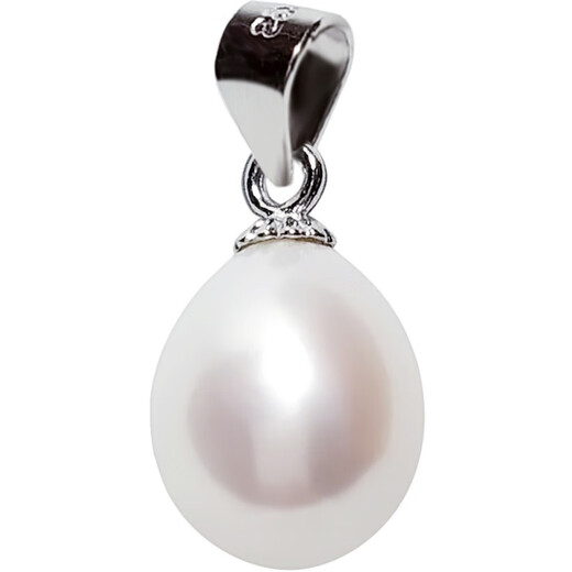 Nufeng S925 silver necklace freshwater pearl pendant single pendant without chain clavicle simple temperament for women purple 8-8.5mm (single pendant)