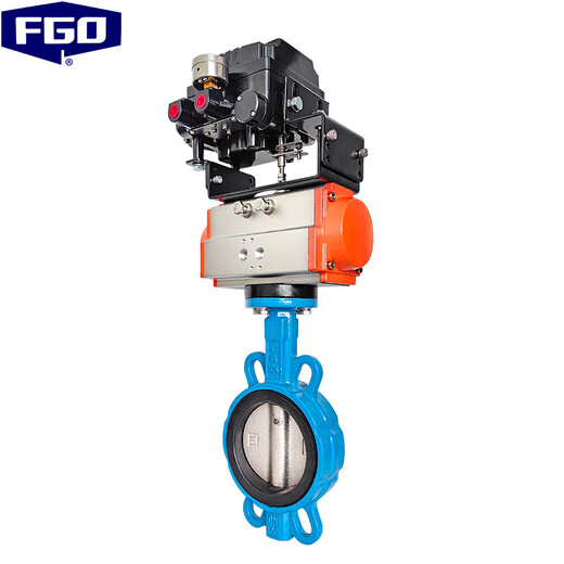 FGO Pneumatic Regulierung Schmetterlingsventil Edelstahlplatte + Kugellettkörper + kein Feedback-Positionier 4-20 mA Signal TD671XP-16Q DN250