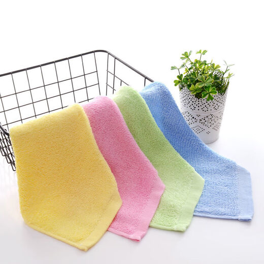 Plantain dish towel household kitchen non-stick cleaning towel small rag towel no-wash dish cloth five pack 26*26cm28g random color