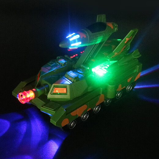 
Weineng electric transformed tank car robot car universal boy 3-6 year old child plane military toy stunt tank car into aircraft (charged version)