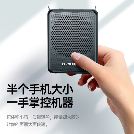TAKSTAR E300mini wireless little bee loudspeaker for teachers, Bluetooth outdoor tour guide speaker, lecturer speaker, black