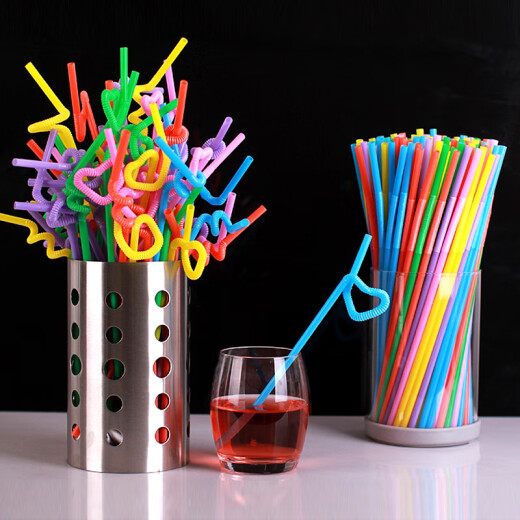 Yekee disposable changeable straws tableware hygienic art straws 50 pieces Y-9913