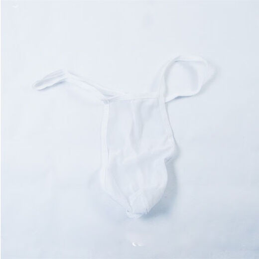 Junjunjia Men's Ultra-Thin Transparent Underwear T-Bone Breathable Sexy Pants Seamless Briefs T Library Fully Transparent One Pack Black One Size