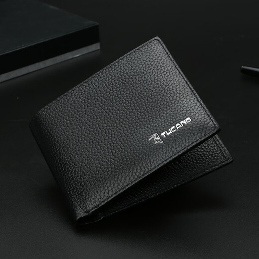 Woodpecker (TUCANO) short leather wallet 2025 practical Father's Day gift for husband and boyfriend practical and high-end card holder