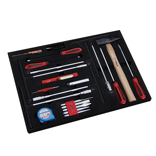 JETECH Auto Repair Tool Cart Multi-Function Maintenance Cart Drawer-type Hardware Tool Cabinet Push Shop Mobile Parts Cart Six-Layer 330-piece Tool Set RC-330S Complete Vehicle Support (With Tools)