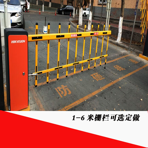 道闸杆八角直杆停车场拦车栅栏小区门口栏杆门卫升降杆门禁起落杆 伸缩杆100*45红白