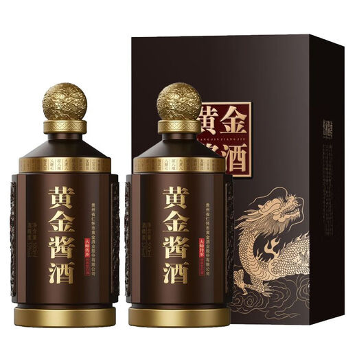 黄金酱酒黄金窖藏大师传承53度酱香型白酒贵州纯粮酒优级500ml礼盒装 53度 500mL 1瓶 【窖藏-大师传承】
