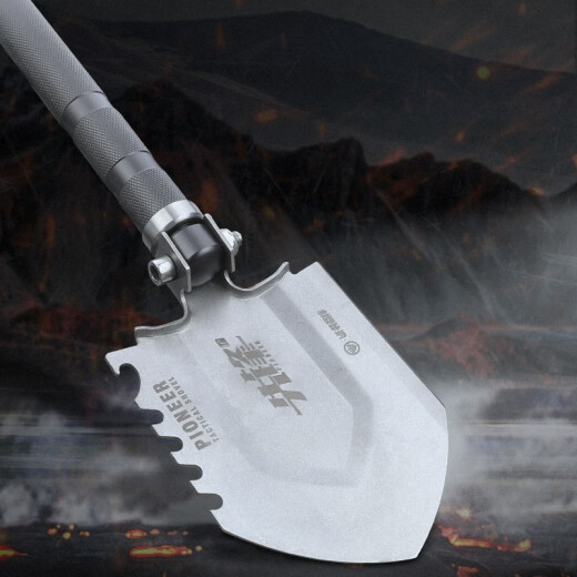 We defend the pioneer shovel outdoor multi-functional engineer shovel mini folding shovel outdoor camping vehicle emergency tool small shovel pioneer shovel two sections standard