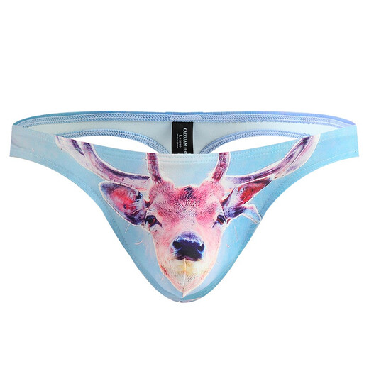 Please Confidential Shipping Men's Thong Sexy U-Protruding Big Bag Sexy Underwear Men's Fashionable Sexual Intercourse S Space Rocket