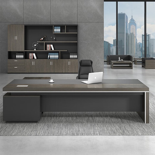 Jiangyafang boss desk office desk modern simple board type executive desk office supervisor desk manager desk president desk and chair combination 1.6 meters boss desk