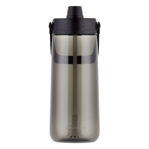 LOCK&LOCK Large Capacity Water Bottle Sports Straw Water Cup Fitness Portable Cold Water Bottle 2L Black ABF795BLK