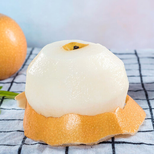 Jingxiansheng Qingqing Dadi Laiyang Mutton Fat Qiuyue Pear, net weight 4.5 Jin Jin equals 0.5 kg, 6-8 pieces, fresh fruit, gift box