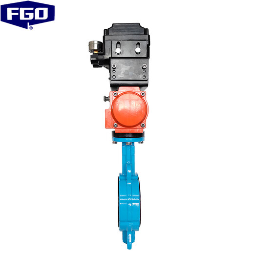 FGO Pneumatic Regulierung Schmetterlingsventil Edelstahlplatte + Kugellettkörper + kein Feedback-Positionier 4-20 mA Signal TD671XP-16Q DN250