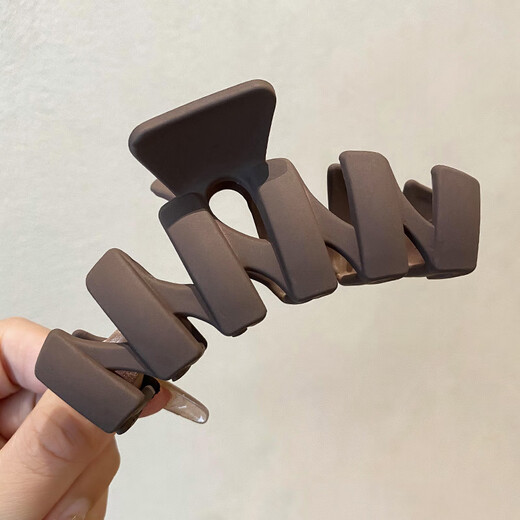 Chimera (CHIMERA) versatile hair clip for women to go out with hair on the back of the head, large shark clip, hair clip, frosted wave clip