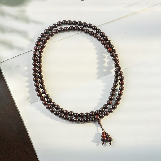 Chengli Indian small-leaf rosewood bracelet for men and women, Venus, Buddhist bead bracelet, 108 beads, high oil density, old material 8mm