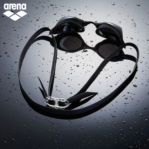 Arena (arena) imported swimming goggles professional coating competition Xu Jiayu swimming goggles waterproof high-definition anti-fog pioneer men's and women's FINA 400MSW coating competition (BLK)