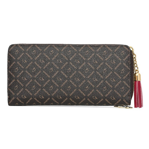 Goldlion Women's Wallet Women's Retro Print Zipper Clutch Gift Box Birthday Gift