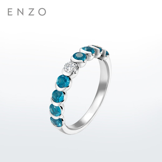 ENZO Jungle Series 18K Gold Topaz Diamond Ring EZV8956 Birthday Gift No. 13