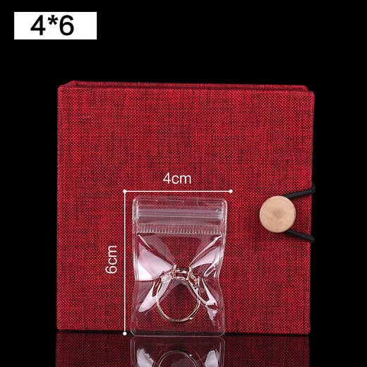 Decoration Show Jewelry Zipper Bag Transparent 48 Silk Thickened Jade Jewelry Plastic Sealed Storage Bag Anti-Oxidation Packaging Bag Buddha Bead Bracelet Toy Bag (10 pcs) 15*15cm