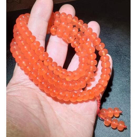 Chishetian. Natural herring stone fish stone pure handmade necklace large and small material stone fish shocking stone blue large pendant fish stone sky combination flat M83-herring stone 108 strings 8*6