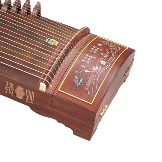 Dunhuang Guzheng 694DQ Doble grúa chaoyang Cadena de clasificación Profesional Piano Instrumento musical introductorio de niños para adultos 6694LC-C Butterfly Love Flower River (Dale un conjunto completo de accesorios)