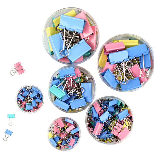 Hauptverdünnungsnack-Ordner-Ordner Farbpapier Langer Schwanz Clip Phoenix Heck Clip fester Gutschein Bill Clip Office Supplies Edelstahl Clip ZL-9904 Farbe 25mm*48 Stück/Box