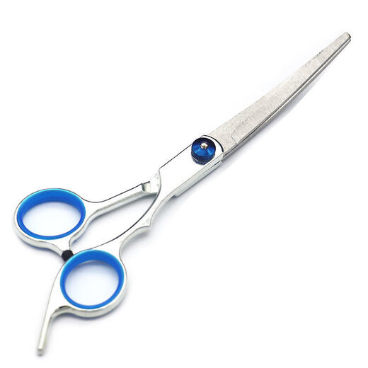 Pet Grooming Kits and Dogs Teddy Bichon Hair Cutting and Trimming Tools Special Curved and Straight Scissors Artifact Set Complete Set of Four Comes with Steel Comb + Bag (Store Manager)