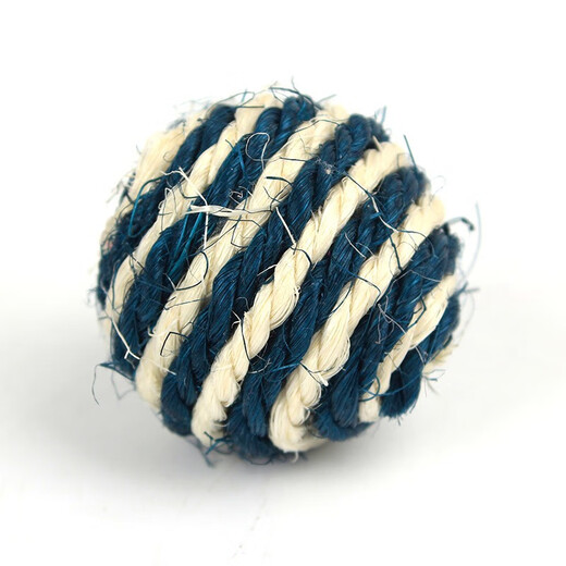 Haqimi sisal ball cat toy small scratch-resistant cat toy sisal funny cat ball grindable cat pet toy wholesale sisal ball mixed color randomly sent 1 piece diameter about 4cm